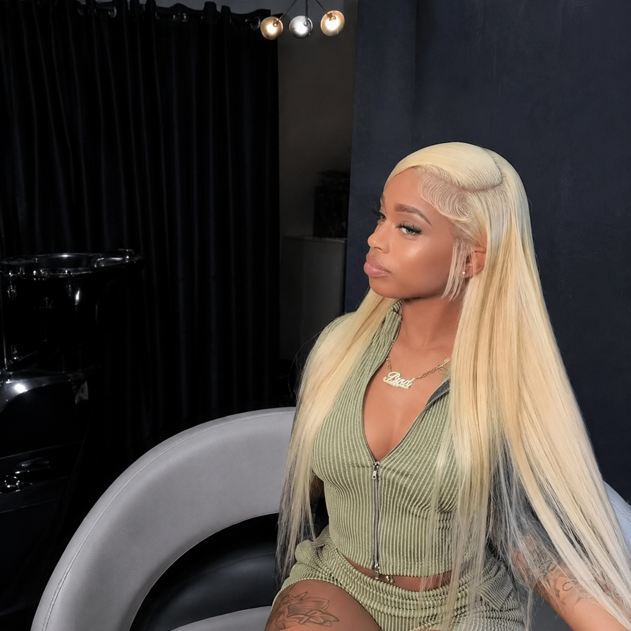 Tuneful 613 Blonde HD Transparent Lace Frontal Wig – 180% Human Hair