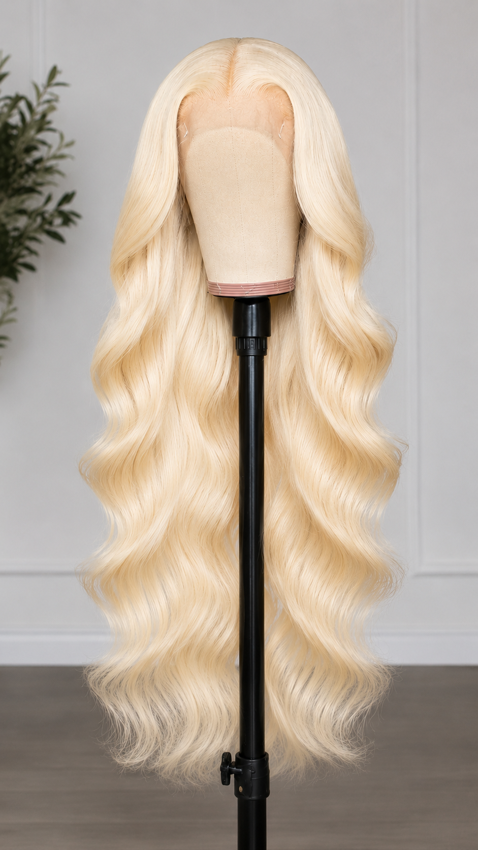 Tuneful 613 Blonde HD Transparent Lace Frontal Wig – 180% Human Hair