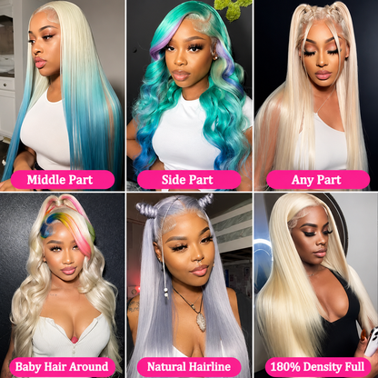Tuneful 613 Blonde HD Transparent Lace Frontal Wig – 180% Human Hair