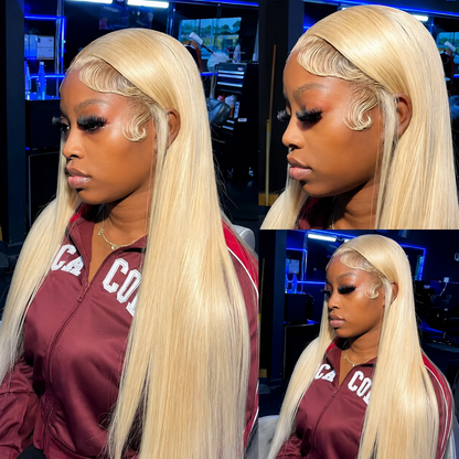 Tuneful 613 Blonde HD Transparent Lace Frontal Wig – 180% Human Hair