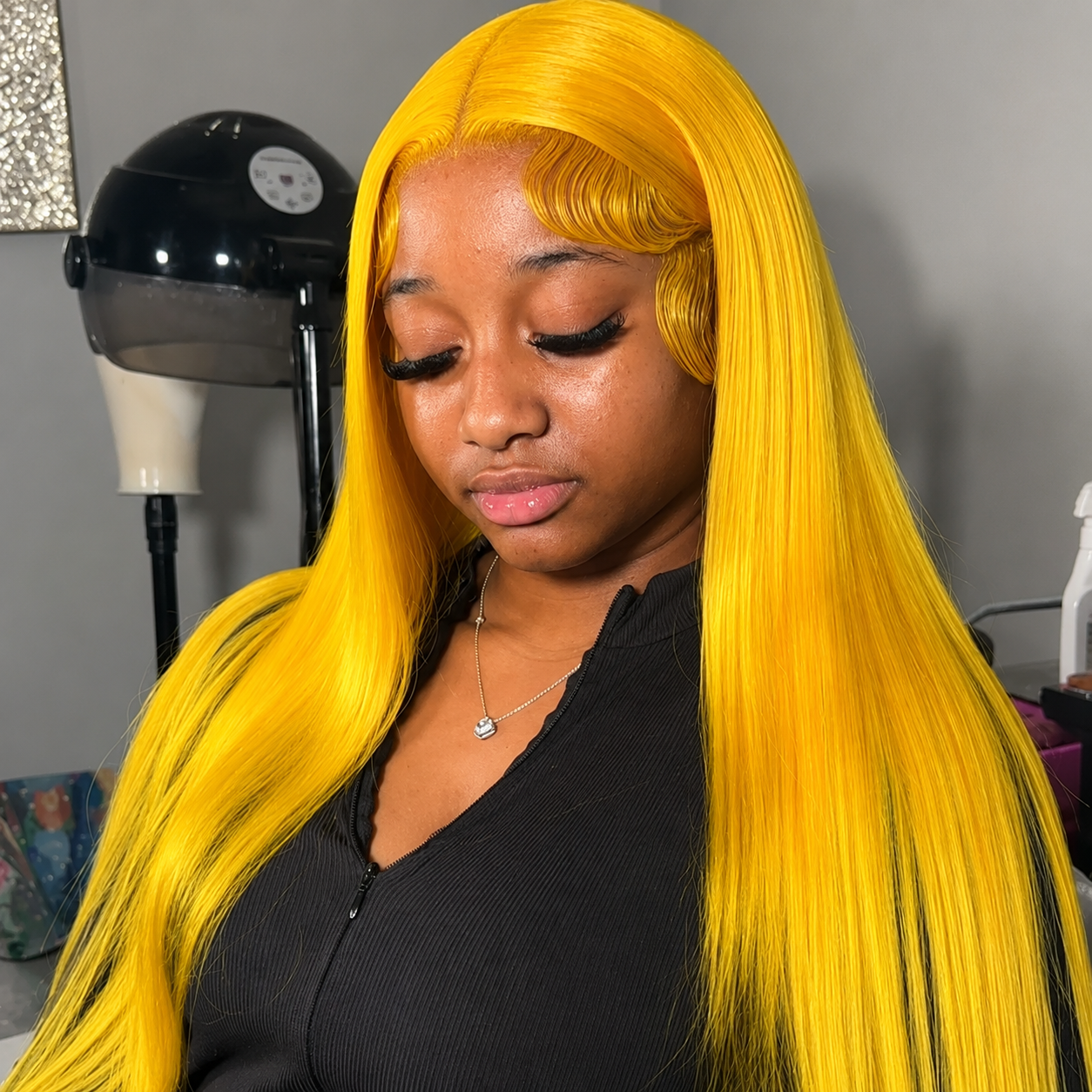 Tuneful 613 Blonde HD Transparent Lace Frontal Wig – 180% Human Hair