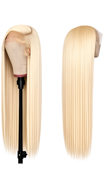 Tuneful 613 Blonde HD Transparent Lace Frontal Wig – 180% Human Hair